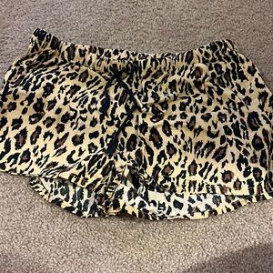 leopard sleep shorts
